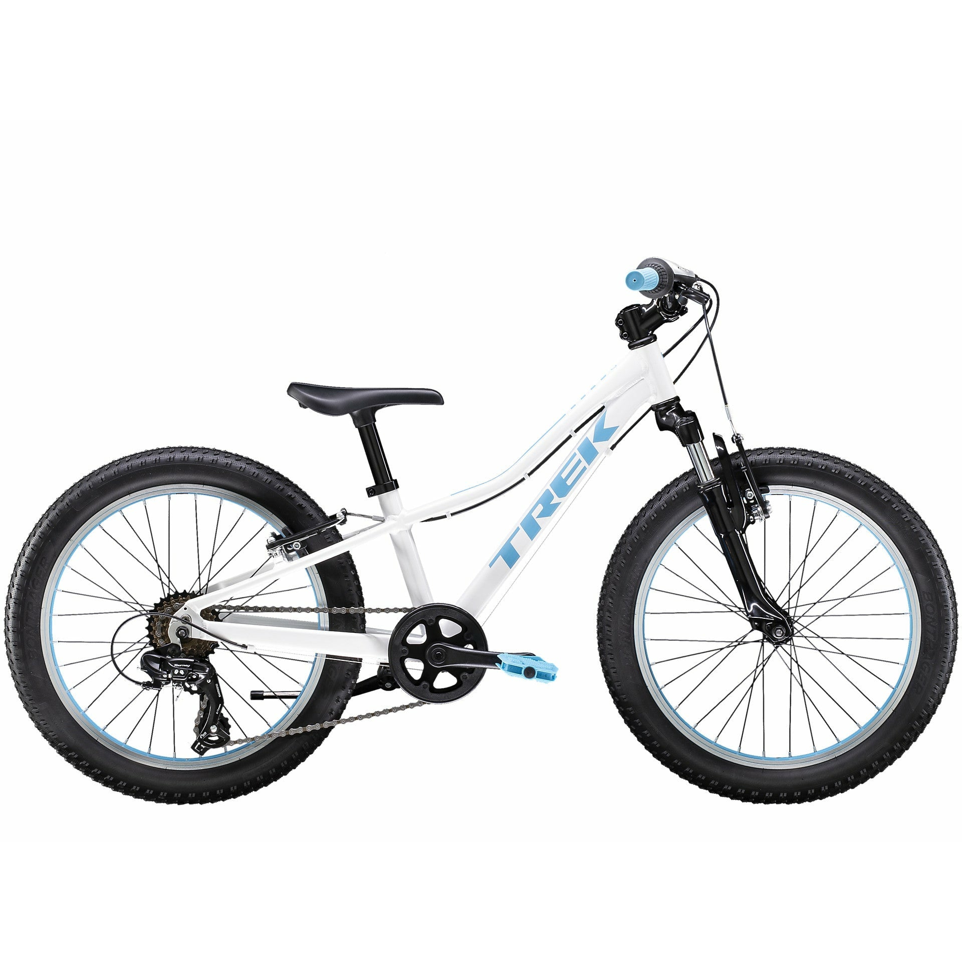 Trek Precaliber 20 Girl's 7-Speed Suspension Crystal White