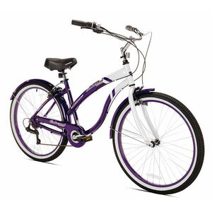 Kent Oakwood 26" Women's Cruiser Bike Purple/White