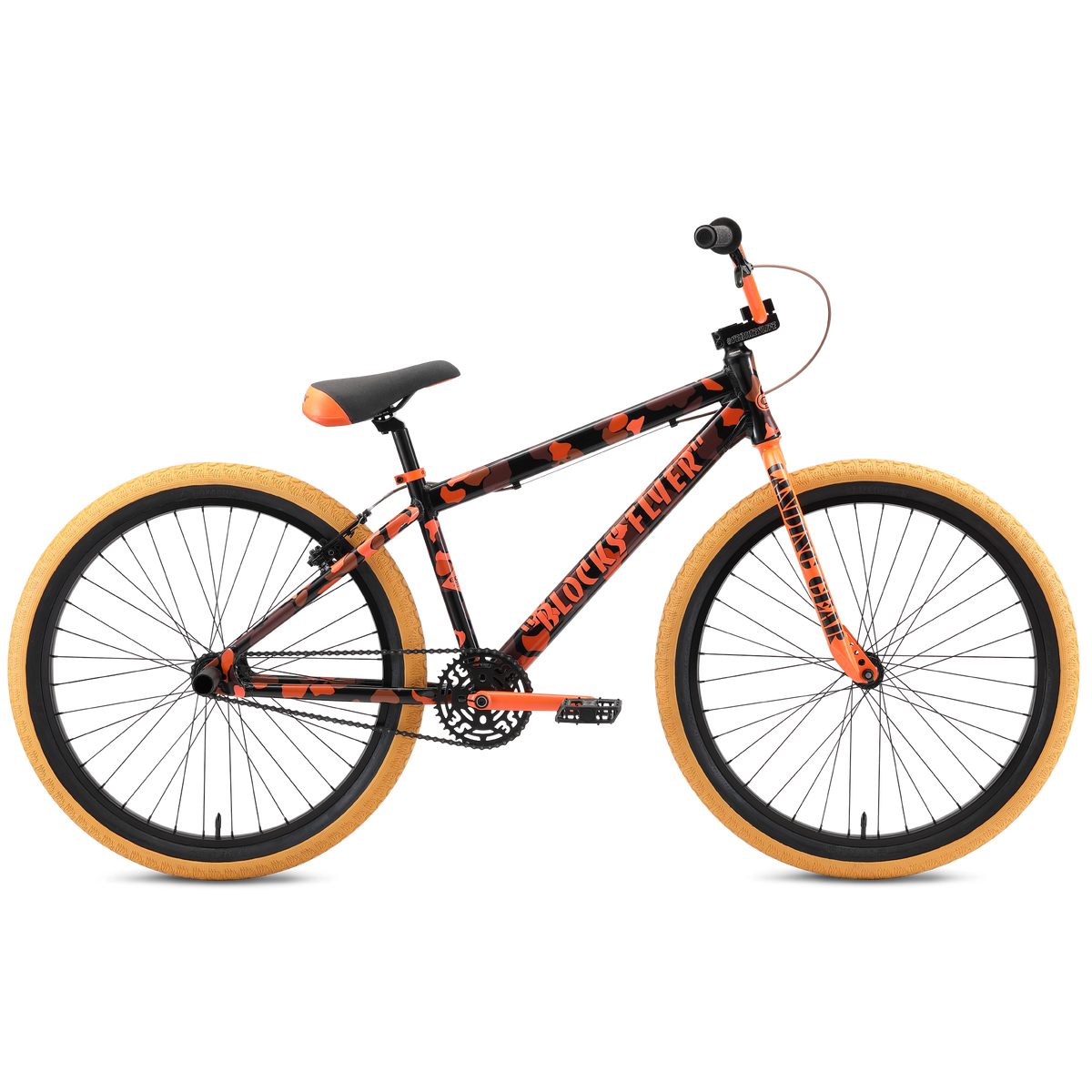 SE Blocks Flyer 26-inch BMX Freestyle Bike-Stealth Mode Black/Blue Ano –  J&R Bicycles, Inc.