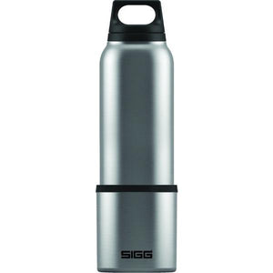 SIGG Hot and Cold Water Bottle with Cup Brushed Steel