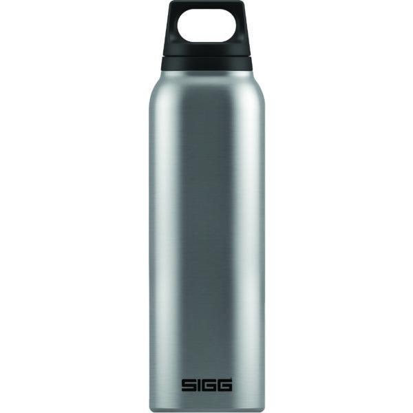 SIGG Hot and Cold Water Bottle 0.5L Brushed Steel with Tea Filter